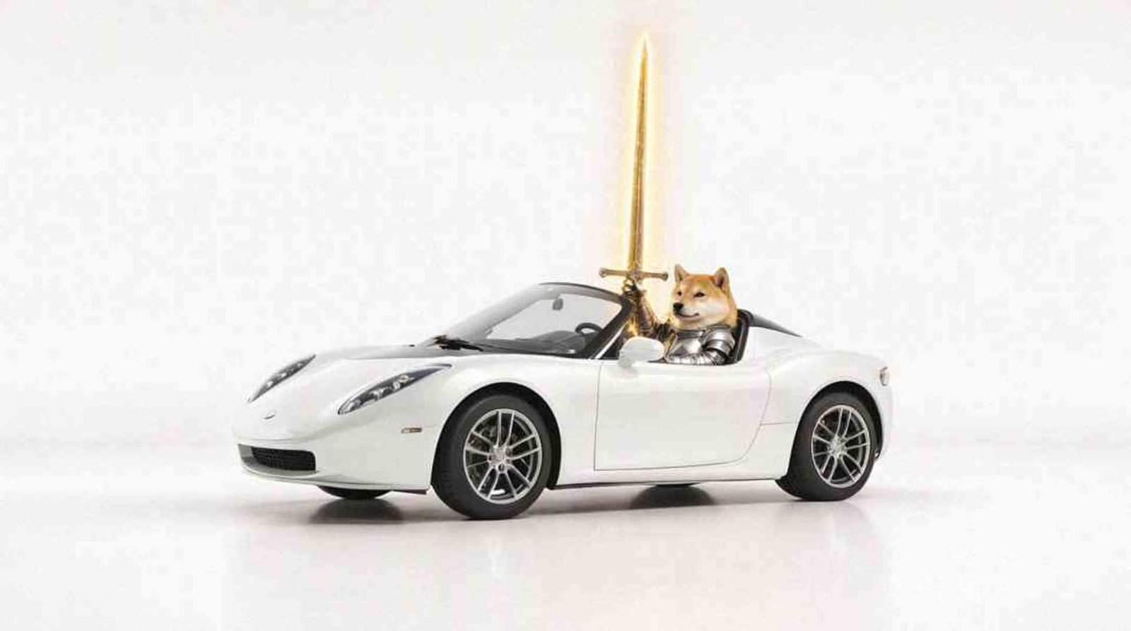 Studio product shot of the roadster